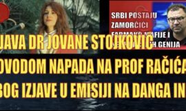 Реаговање др Стојковић поводом напада на др Рачића